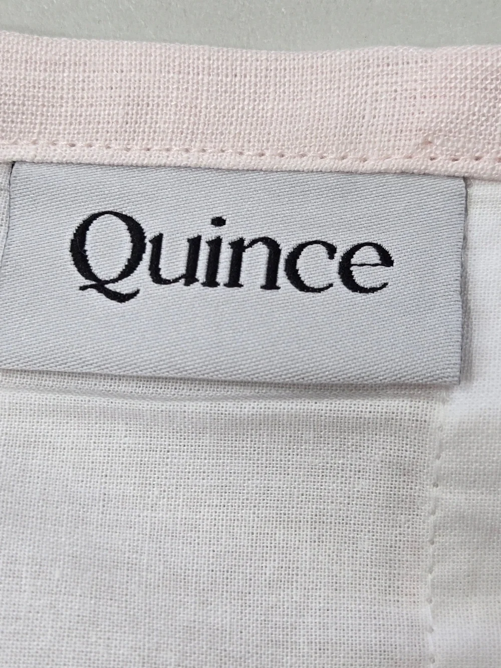 NWT QUINCE Set Of 2 48x84 European Linen Curtains Vintage Blush 9098